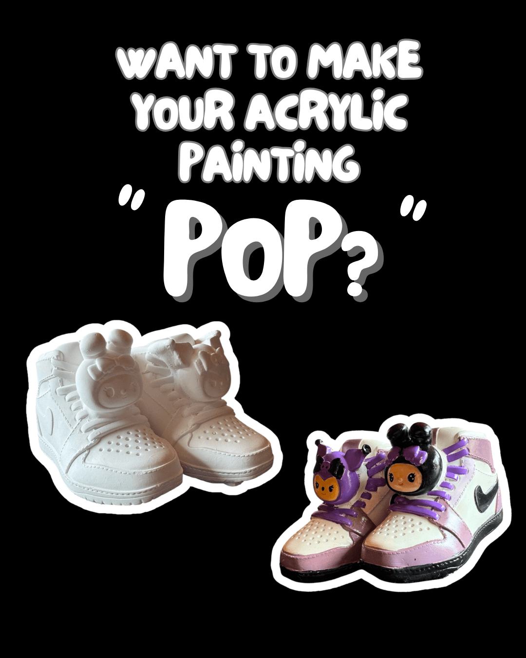 Make your acrylic painting pop - Plaster Playground