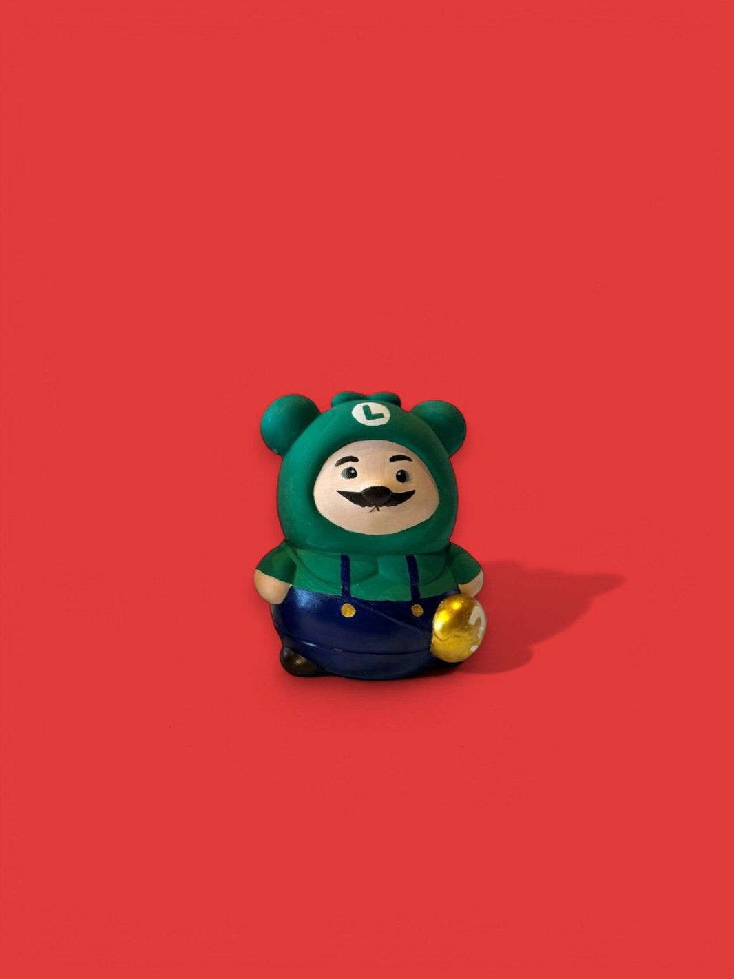 Luigi mario kart collectable. DIY figurine paint kit fun for all