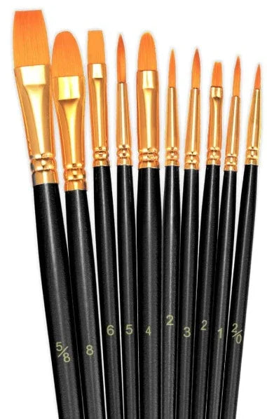 Free 10 x Paint Brush Set - Plaster Playground
