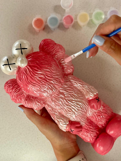 Kaws pop mart collectible diy figurine paint kit activities to do with family friends couples groups or solo
